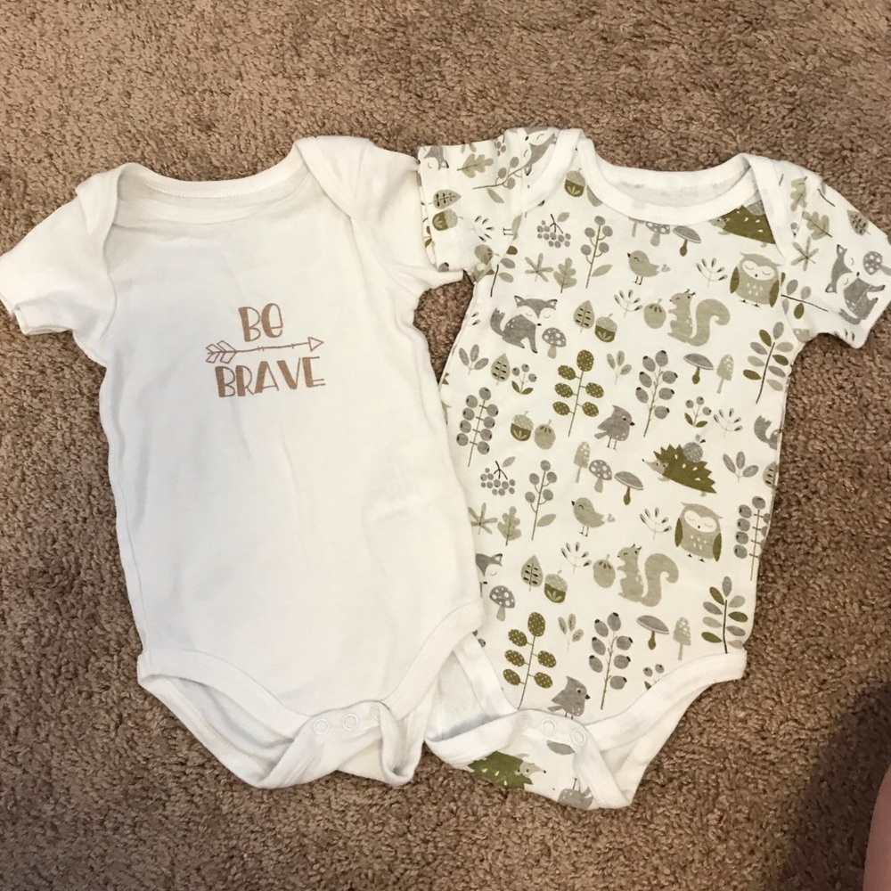 NWOT BE BRAVE ONESIE